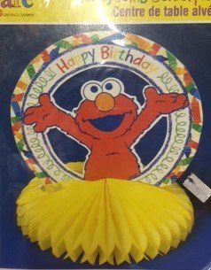 *Rare Elmo Happy Birthday Table Centerpiece Decoration, 8in - 2006