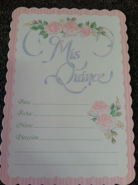 *Mis Quince Packaged Invitations, 8ct - Sweet 15