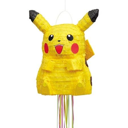 Rare 3D Pokemon Pikachu Pinata, Yellow - Birthday Party Supplies