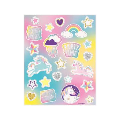 BOGO SALE - Unicorn Stickers - Birthday Loot Bag Party Favors