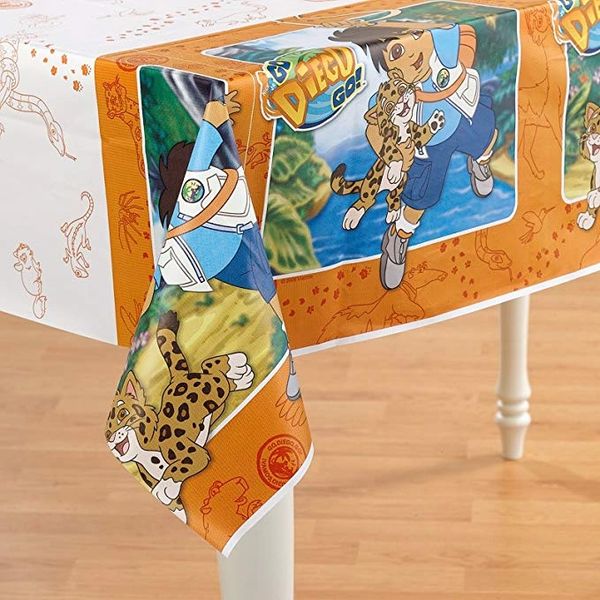 BOGO SALE - Go Diego Go! Birthday Party Table Cover - 54x96in