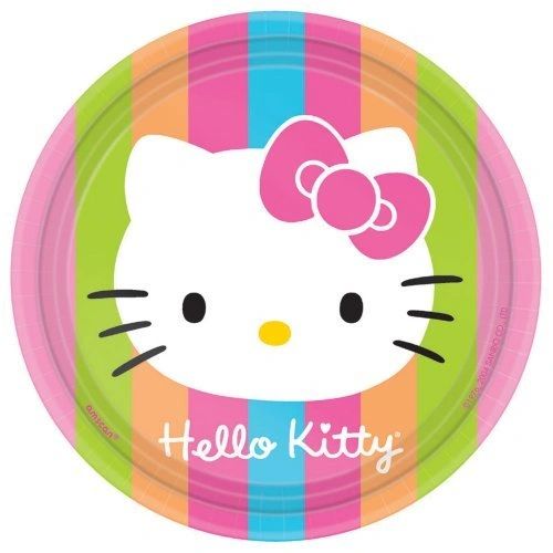 BOGO SALE - Hello Kitty Birthday Party Cake Plates - 8ct, 7in