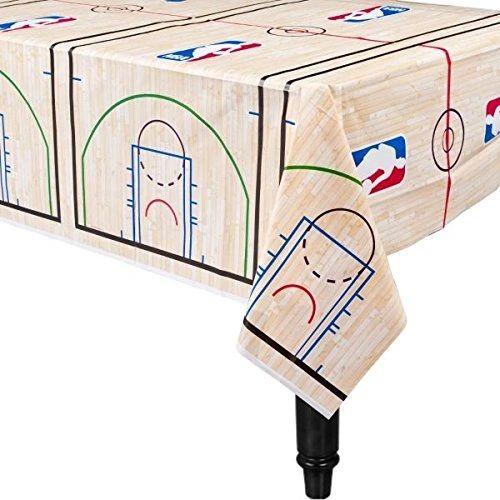 *NBA Spalding Basketball Party Table Cover, 54x102in