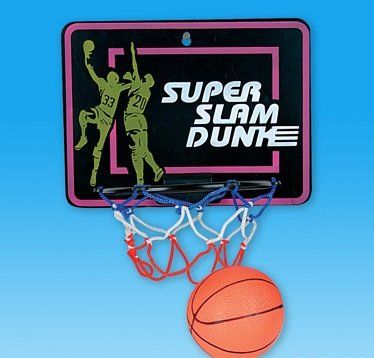 *Super Slam Dunk, NBA Basketball Mini Net & Ball Game - 8x9in - Sports