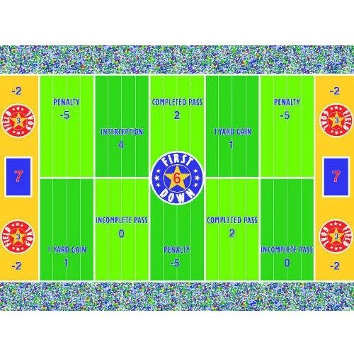 BOGO SALE - First Down Football Birthday Party Game, 27x36in - Football Field