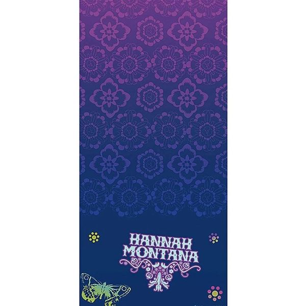 Hannah Montana Purple Birthday Party Table Cover, 54x102in - Miley Cyrus