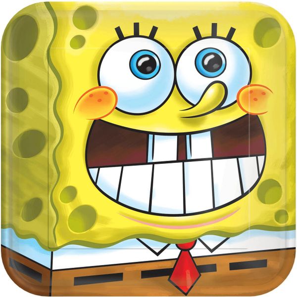 *SpongeBob SquarePants Luncheon Plates, 9in - 8ct