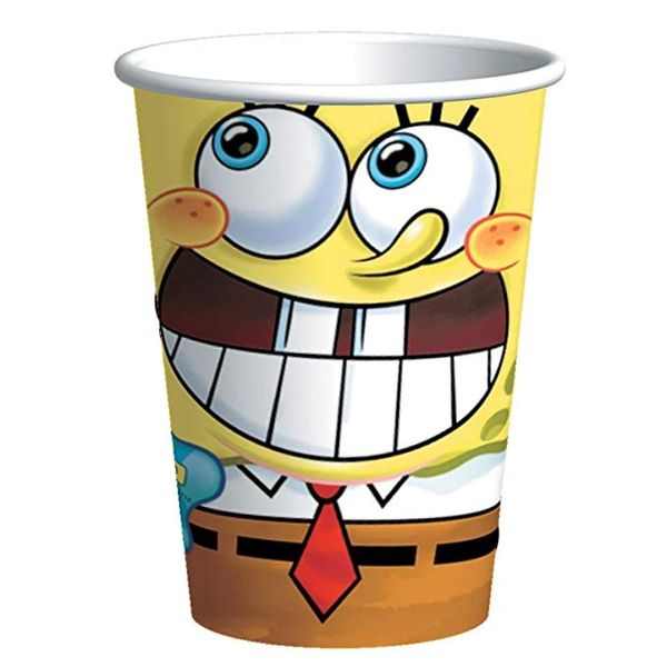 BOGO SALE - SpongeBob Birthday Party Cups - 9oz - Licensed