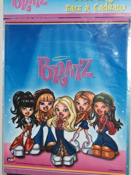 Rare - BOGO SALE - Bratz Birthday Party Loot Bags - 2001 - Licensed