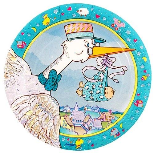 *Special Delivery Stork Party Luncheon Plates, 8ct - 9in - Baby Shower