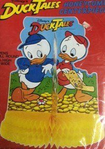 *Rare Vintage Disney Duck Tales Honeycomb Table Centerpiece, 11in - (1986)