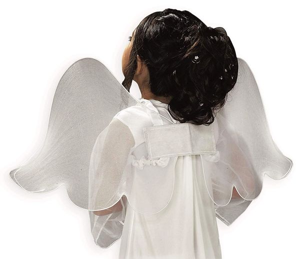 *White Angel Wings Costume Accessory, Kids - Halloween