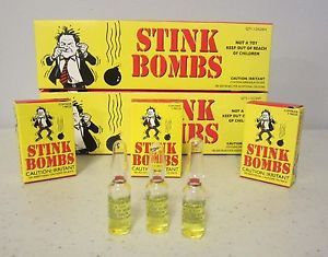 *Fart Bombs, Glass Stink Bottles Bomb Prank, 36 Bottles