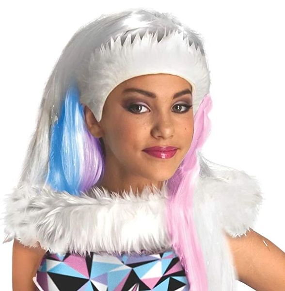 Monster High Abbey Bominable Wig - Snow Ice White, Girls - Licensed - Halloween Sale - under $20