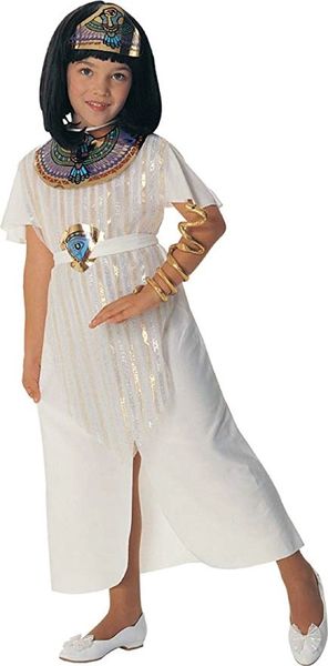 Cleopatra Queen of the Nile Costume Dress, Girls Medium - Egyptian - After Halloween Sale - under $20