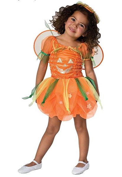 Toddler Pumpkin Pie Princess Costume Dress, Orange - Infant Halloween Costumes - Pumpkin Costumes