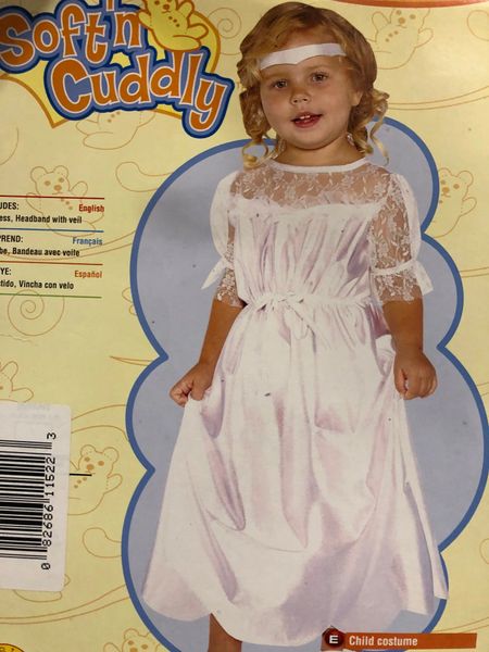 White Beautiful Bride Costume Dress - Infant Girls - After Halloween Sale - under $20