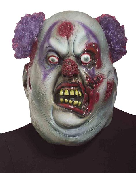 Zombie Clown Mask - After Halloween Sale - under $20