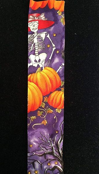 *Hobgoblins Halloween Wide Fabric Ribbon #40 15yds - Purple - by Mcginley Mills