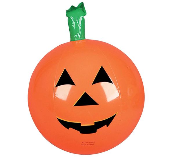 *Inflatable Pumpkin Jack O Lantern Ball Halloween Decoration, 8in