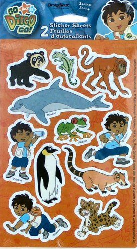 Go Diego Go! Stickers - 2 sheets