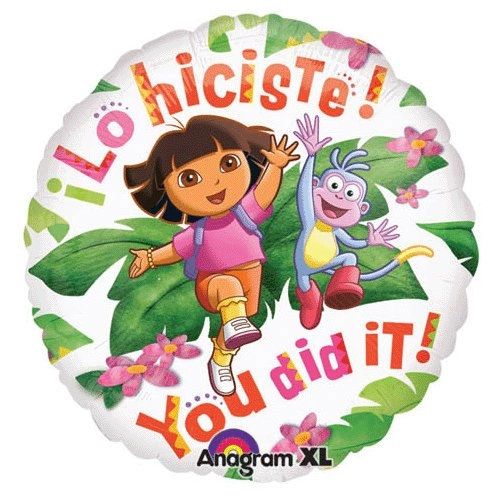 Dora The Explorer Lo hiciste! You did It! Foil Balloon, 18in