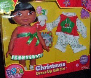 *Rare Christmas Dora the Explorer Doll, 15in - Fisher Price