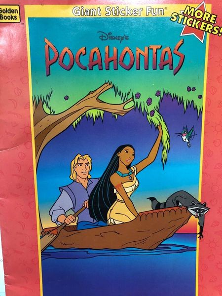 *Rare Vintage Pocahontas Sticker Fun Activity Book - 1995