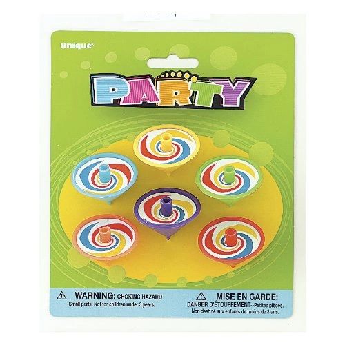 *Spin Tops Spinners, 6ct - Toy Party Favors