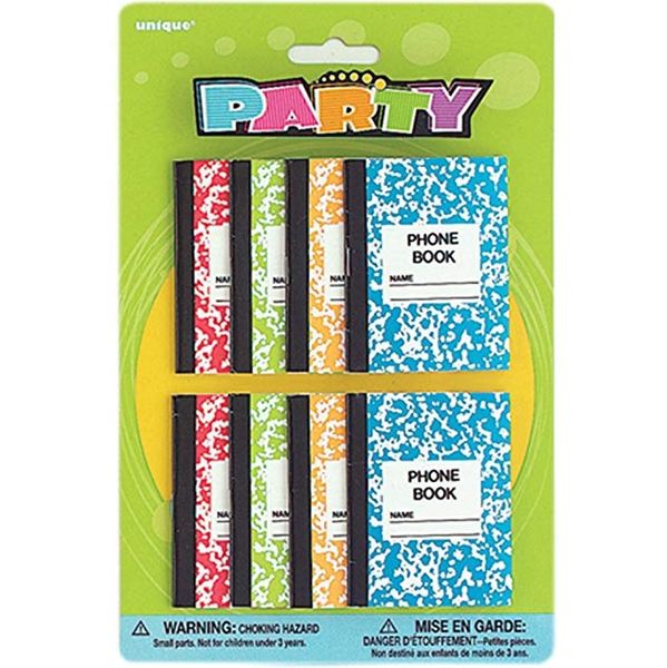 Mini Note Books Toy Party Favors - 8ct