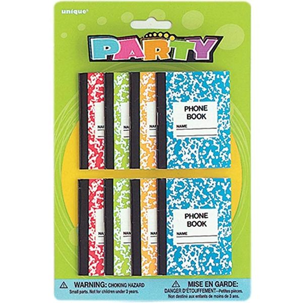 *Mini Note Books Party Favors, 8ct