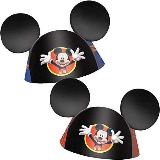 BOGO SALE - Mickey Mouse Clubhouse Ears, Birthday Party Favor Hats - 8ct