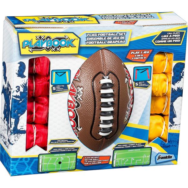 Franklin Sports Flag Football Set - Flags and Ball Set - Boys Gifts - Toy Sale