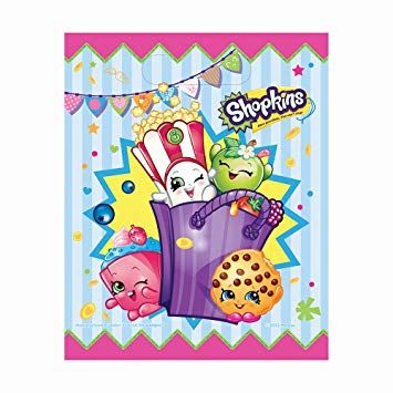 Shopkins Birthday Party Favor Loot Bags - 8ct