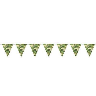 *Camouflage Pennant Flag Banner Party Decoration, 8ft