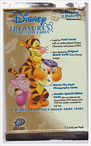 *Rare Disney Treasures Winnie the Pooh Trading Cards Pack - 2004