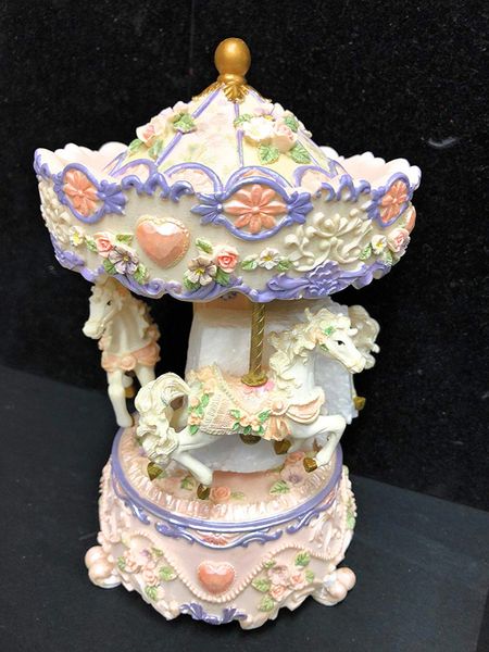 *Musical Carousel Figurine, 8in - Baby Gifts - Nursey - Shower