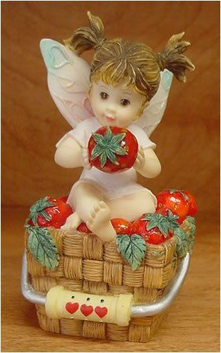 *Rare My Little Kitchen Fairies: Little Berry Fairy Figurine, by Enesco - 2001