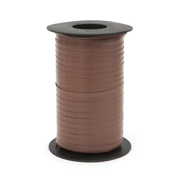 *Brown Crimped Curling Ribbon, 3/16in x 500 Yards