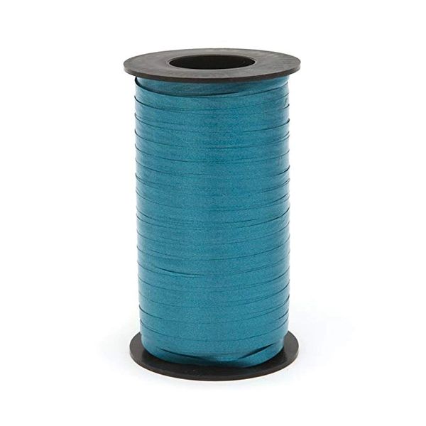 *Teal Crimped Curling Ribbon, 3/16in x 500 Yards