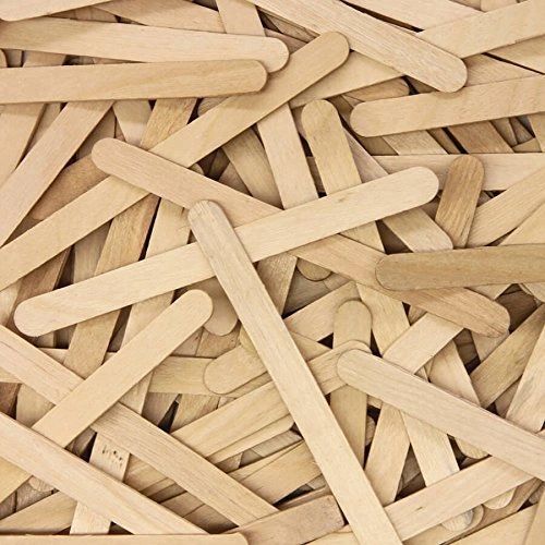 *TWO Natural Wood Craft Sticks, 300pcs - 4 1/2 X 3/8 - Arts & Crafts - Creativity - Science Projects