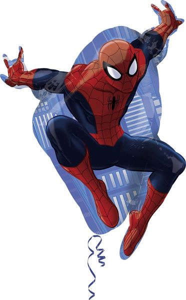 Spider-Man Shape Foil Balloon, 29in - Spiderman Balloons