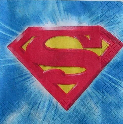 *Rare Superman Returns Beverage Party Napkins, 16ct - 2006