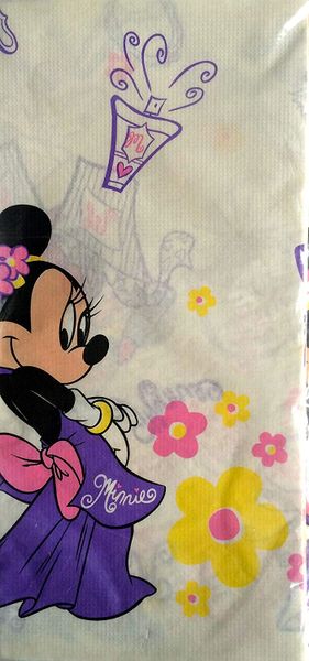 Rare Vintage Disney Dress Up Minnie Mouse Birthday Party Rectangle Table Cover - 54x84in