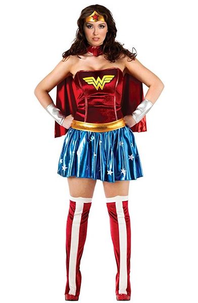 *Plus Size Wonder Woman Costume, Women's Size 14-16 - After Halloween Sale