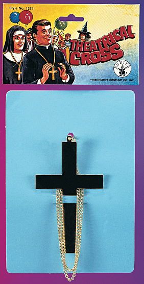 Theatrical Metal Cross - Priest, Monk, Nun - After Halloween Sale - under $20