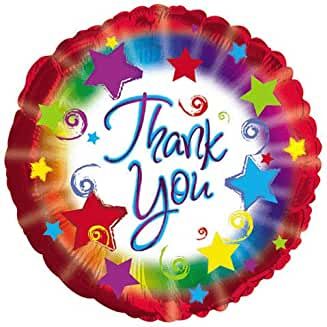 *Thank You Stars Red Foil Balloon, 18in - Appreciation