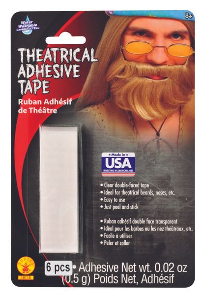 BOGO SALE - Theatrical Adhesive Tape for Hair, Beards, Moustaches (Mustaches) - Purim - Halloween Sale