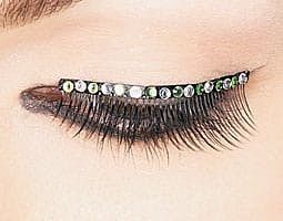 *Clear Stones Eyelash design - Eye Art - Halloween Sale