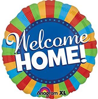 *Jumbo Welcome Home Super Shape Foil Balloon, 32in - Colorful